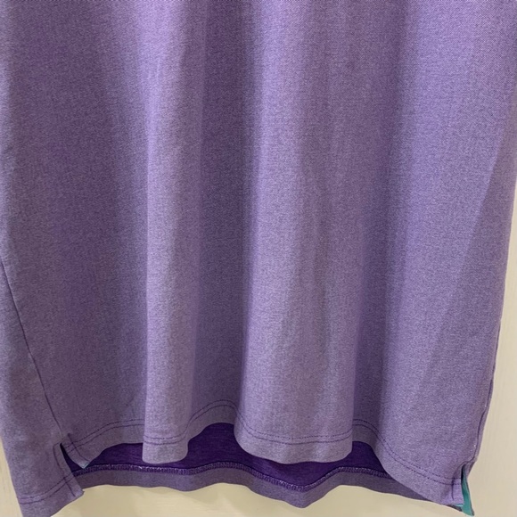 IZOD Purple Cotton Knit Performance Golf Shirt Men’s Large - Picture 9 of 13